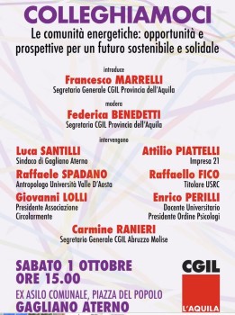 Colleghiamoci: Le comunità energetiche e prospettive per un futuro sostenibile e solidale